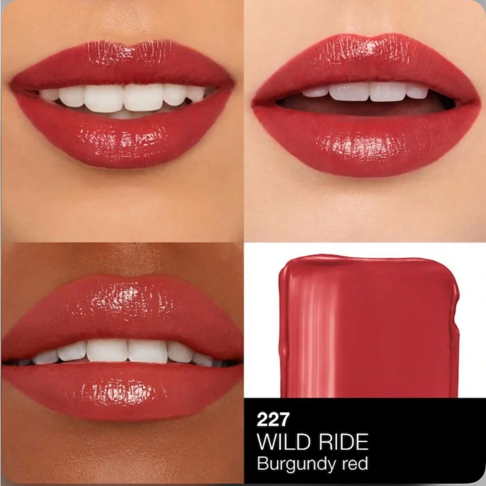 NARS Afterglow Sensual Shine Lipstick In Wild Ride 227(Burgundy Red)